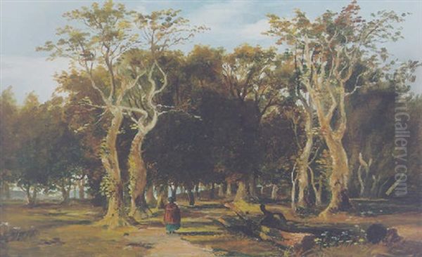 Leigh Woods, Clifton Oil Painting by William James Mueller