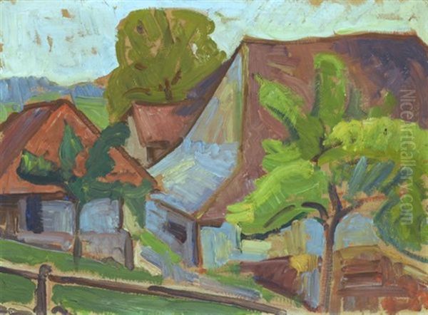Oschwand (oschwand) Oil Painting by Albert Mueller