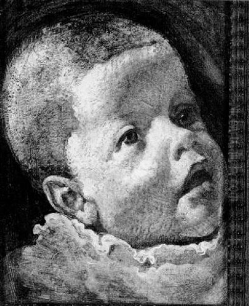Kinderportrait Oil Painting by Wilhelm Mueller-Hufmann