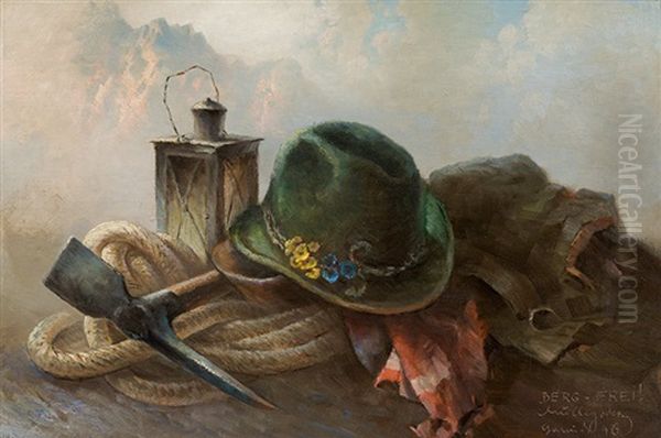 Berg - Frei Oil Painting by Oskar Mulley