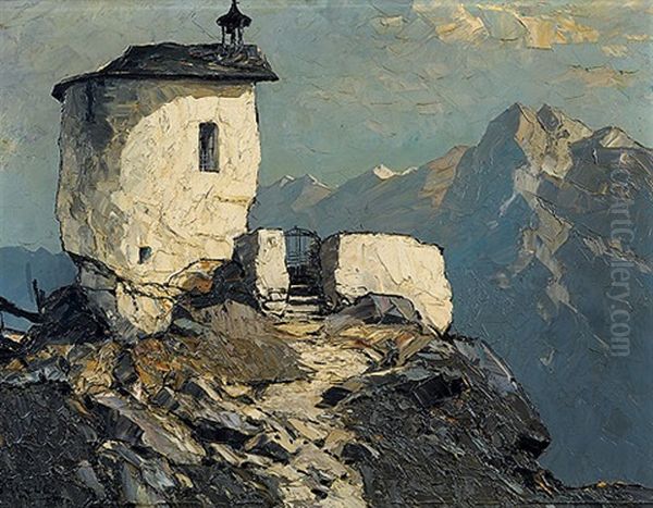 Bergkirche Oil Painting by Oskar Mulley