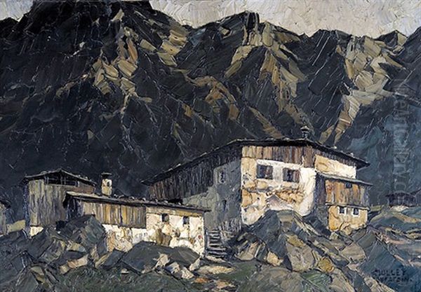 Einodhof Oil Painting by Oskar Mulley
