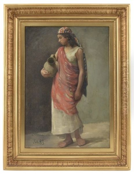 Nordafrikansk Kvinna Oil Painting by Emilie Mundt