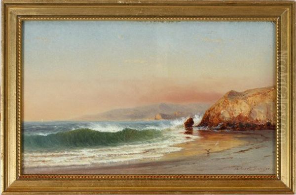 Coastline Scene Oil Painting by Gilbert Munger