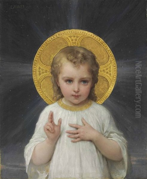 Jesus Oil Painting by Emile Munier