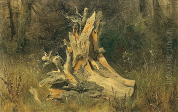 Waldstuck Oil Painting by Leopold Munsch