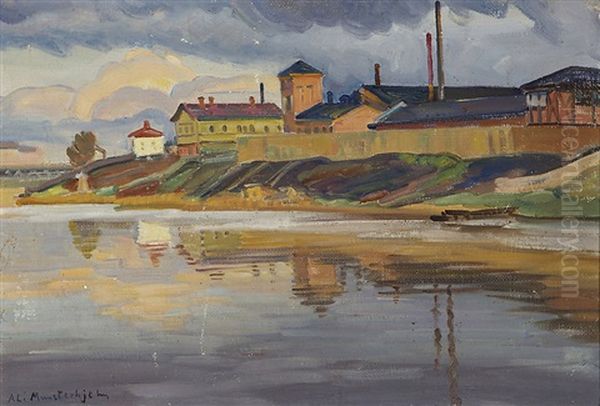 Aura River Oil Painting by Ali Munsterhjelm
