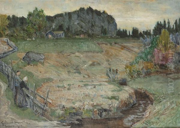 Fra Enebakk Oil Painting by Gerhard Munthe