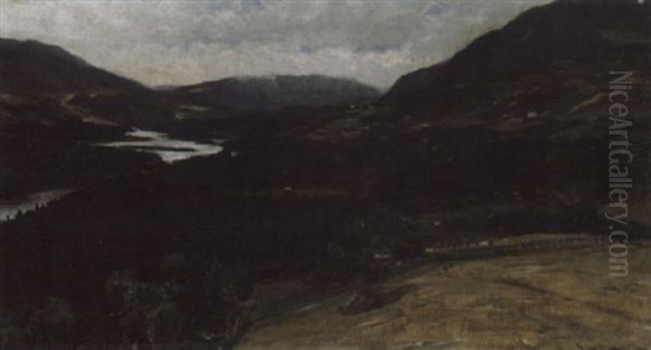 Fra Valdres Oil Painting by Gerhard Peter Franz Vilhelm Munthe