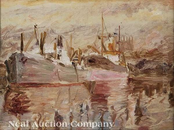 Savannah Harbor Oil Painting by Christopher P.H. Murphy