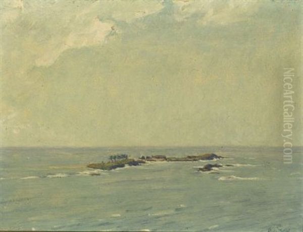 Cabras Island Oil Painting by Hermann Dudley Murphy