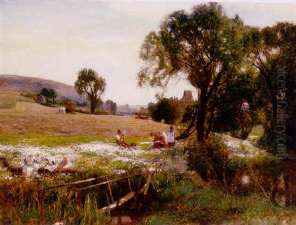 The Stream Oil Painting by Sir David Murray