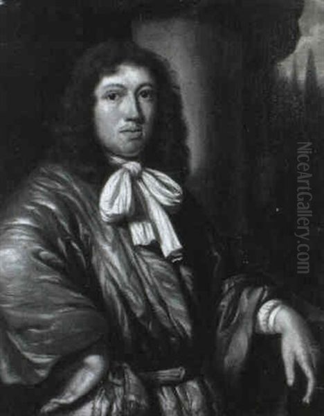 Portrait De Gentilhomme Oil Painting by Michiel van Musscher