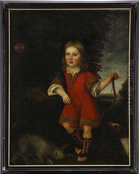 Frans Johan Crusebjorn Som Ung Pojke Oil Painting by Martin (Martinus I) Mytens