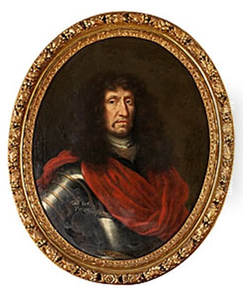 Friherre Gustaf Baner Oil Painting by Martin (Martinus I) Mytens