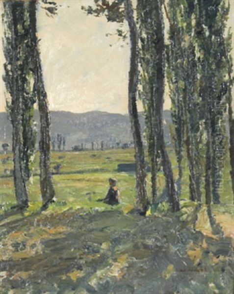 An Der Alb Oil Painting by Wilhelm Nagel