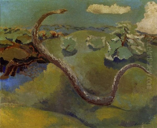 Farewell Oil Painting by Paul Nash
