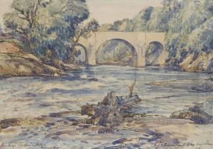 Spean Bridge With Spean In Flood, Invernesshire
