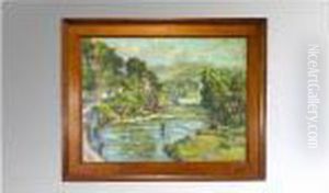 Man Fishing In River