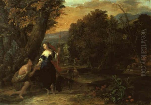 Granida And Daifilo Oil Painting by Eglon Hendrik van der Neer