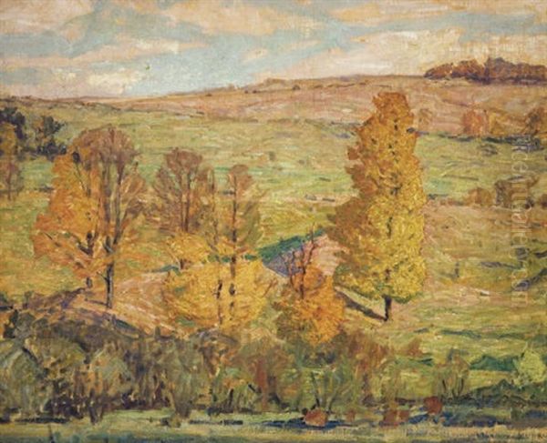 Autumn Landscape Oil Painting by Bruce Nelson