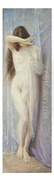 Innocence, C.1893 Oil Painting by Girolamo Pieri B. Nerli