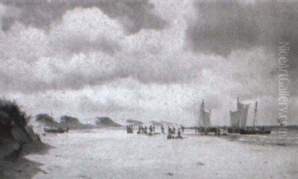 Fra Skagen Nordstrand Oil Painting by Johan Jens Neumann