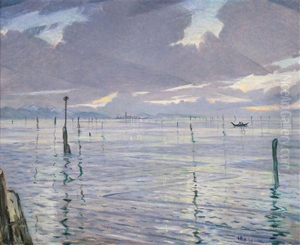 Torcello, Venice Oil Painting by Christopher R. Wynne Nevinson