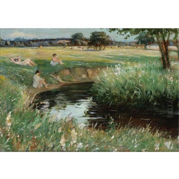 Meadow Sweet Oil Painting by Christopher Richard Wynne Nevinson