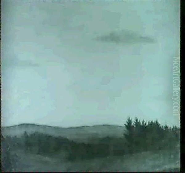 Dusk (ca 1930) Oil Painting by Christopher R. Wynne Nevinson