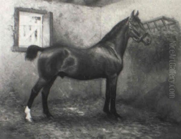 Portrait Of The Horse 'nala' Oil Painting by Richard Newton II