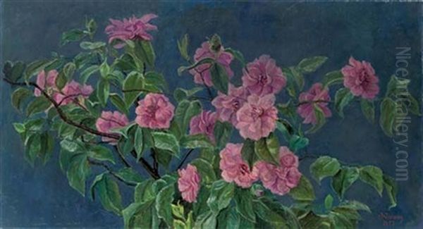Flowers Oil Painting by Jakob Nieweg