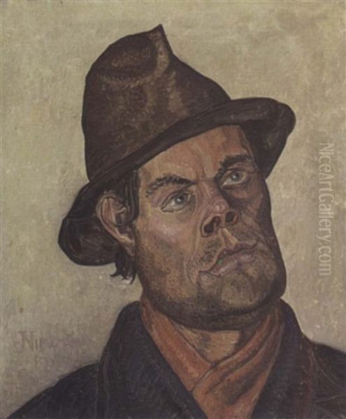 Portrait Of A Man Oil Painting by Jakob Nieweg