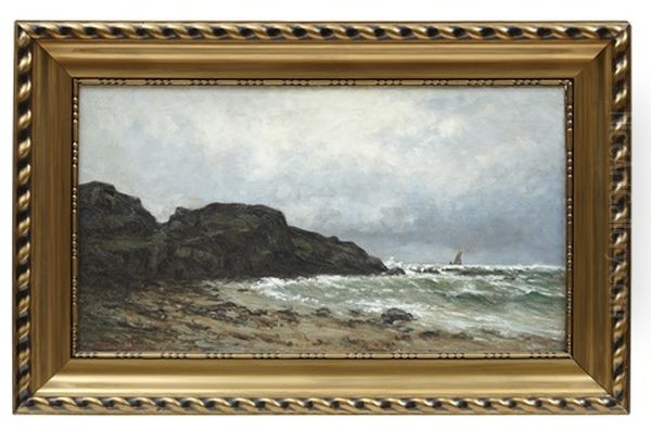 Kust Oil Painting by Johan Severin Nilsson