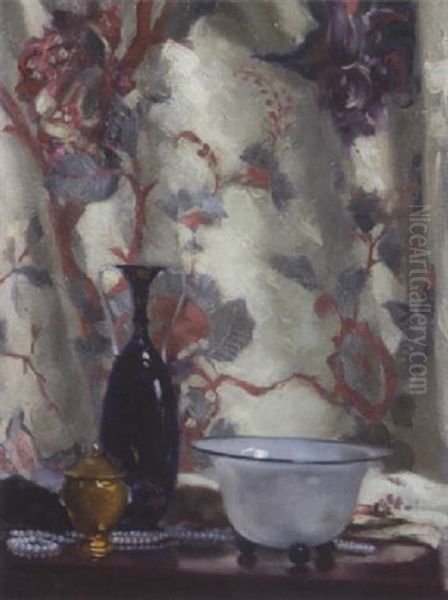 Stillleben: Ziergegenstande Oil Painting by Rudolf Nissl