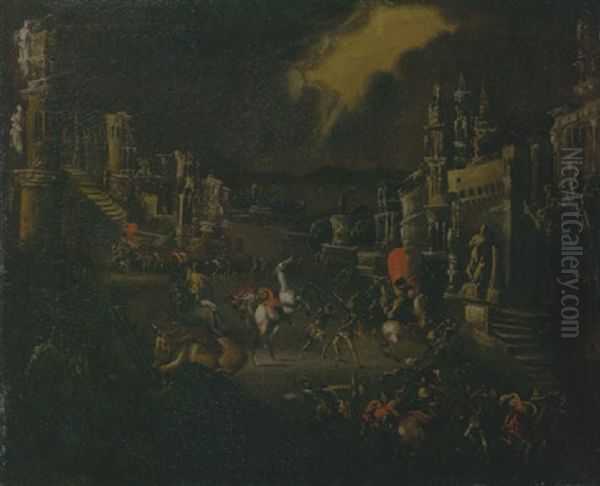 La Caduta Di S. Paolo Oil Painting by Francois de Nome