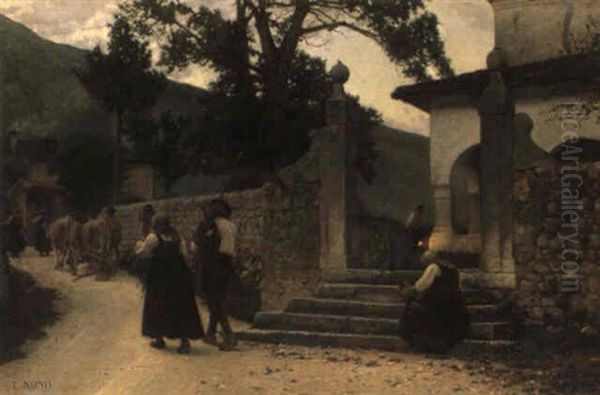 Verso Sera A Coltura Oil Painting by Luigi Nono