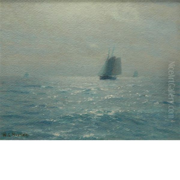 Sundappled Sea Oil Painting by William Edward Norton