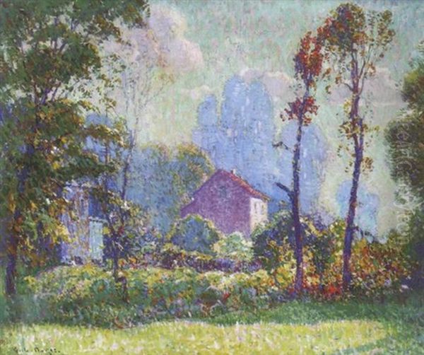 The Mckinnley Homestead Oil Painting by George L. Noyes
