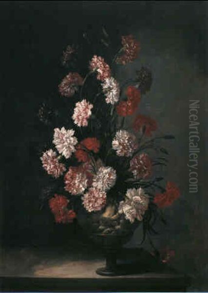 Blumenstilleben Oil Painting by Mario Nuzzi