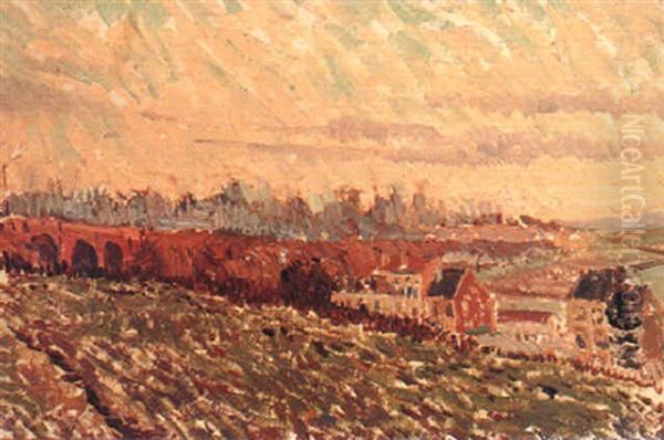 Landschap Bij Ukkel Oil Painting by Dirk Nyland