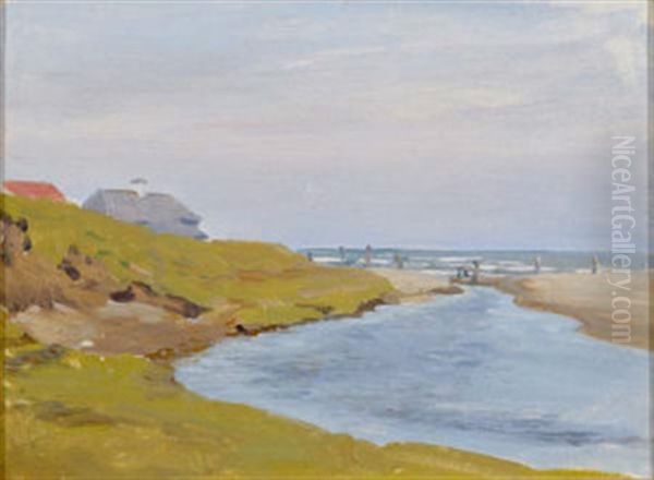 Coastal Landscape Oil Painting by Dermod O'Brien