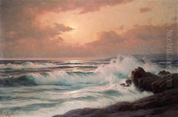 Marina Oil Painting by Emilio Ocon