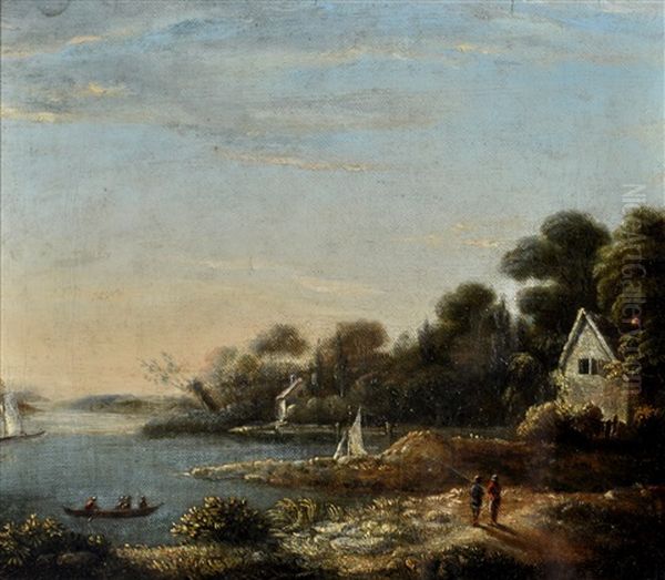 Nr. Roundwood, County Wicklow Oil Painting by James Arthur O'Connor
