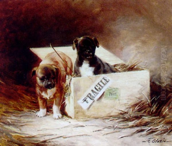 A Fragile Shipment Oil Painting by Frederico Olaria