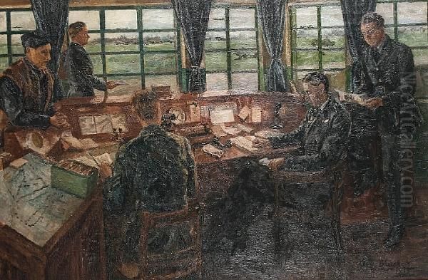 Headquarters Oil Painting by Elva Joan Blacker