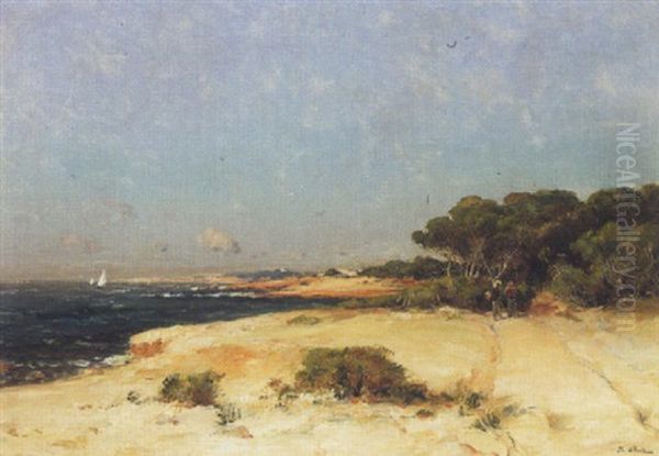 Route Pres De Carry Le Rouet Oil Painting by Jean Baptiste Olive