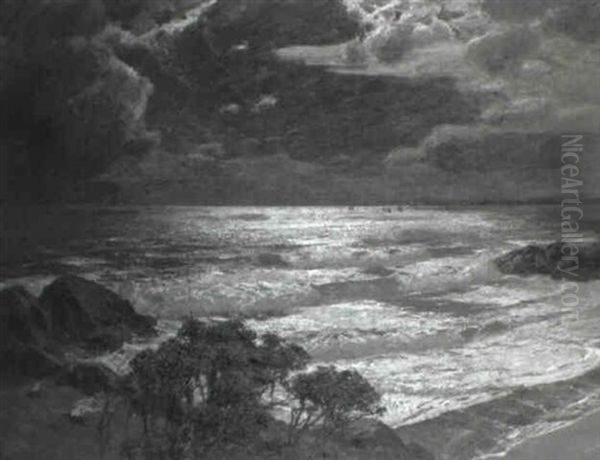 The Silver Strand Oil Painting by Julius Olsson