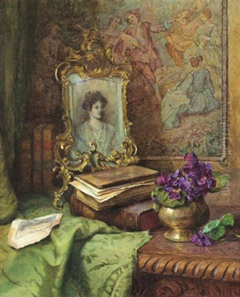 Stilleben Oil Painting by Maria Onken-Palme