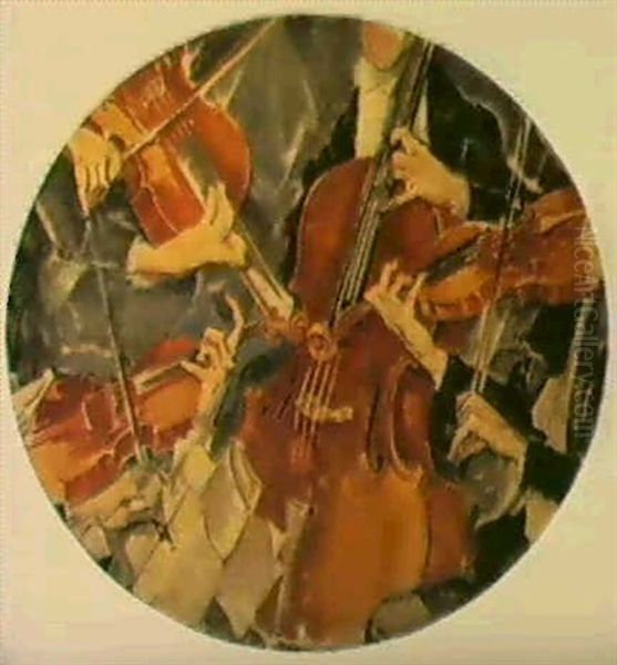 Das Kolische Quartett Oil Painting by Max (Mopp) Oppenheimer